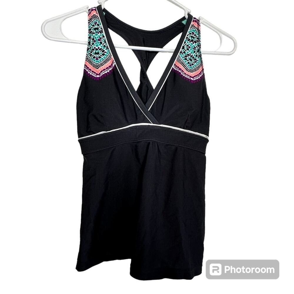 Athleta Cozumel Twist Back Tankini top Small